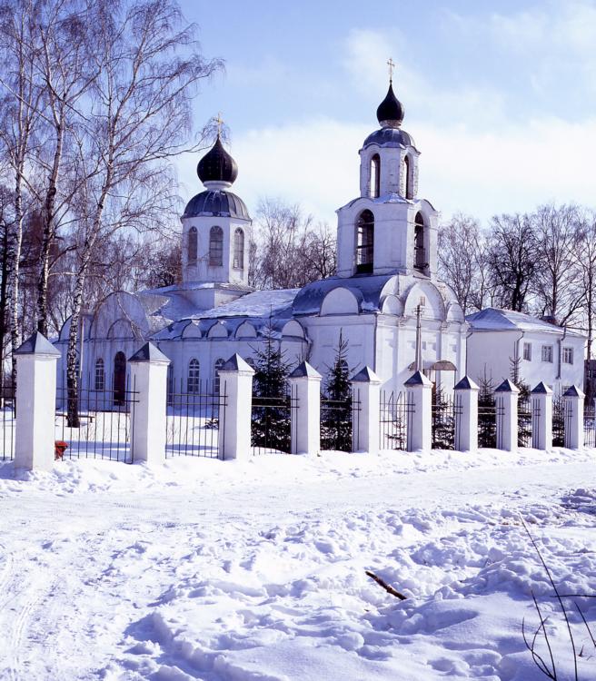 Становой Колодезь. Церковь Покрова Пресвятой Богородицы. общий вид в ландшафте