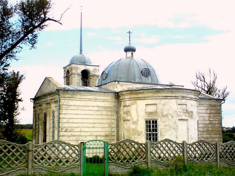 Церковь Воскресения Словущего, Долбенкино (Дмитровский район, Орловская область). фасады, Алтарная часть церкви (восточный фасад).