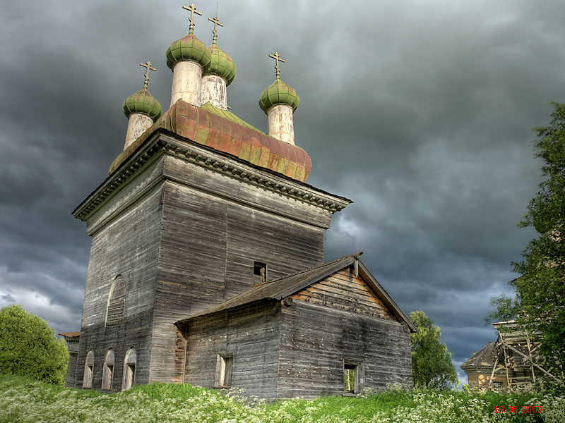 Шелоховская (Архангело). Церковь Михаила Архангела. фасады