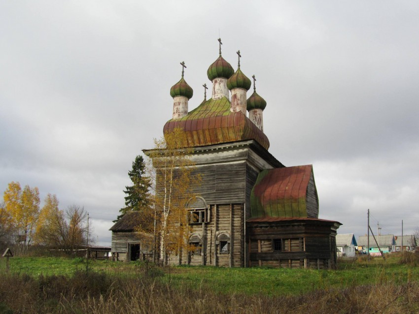 Шелоховская (Архангело). Церковь Михаила Архангела. фасады, вид с юга