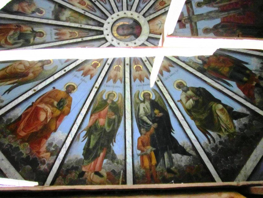 Шелоховская (Архангело). Церковь Михаила Архангела. интерьер и убранство, небо