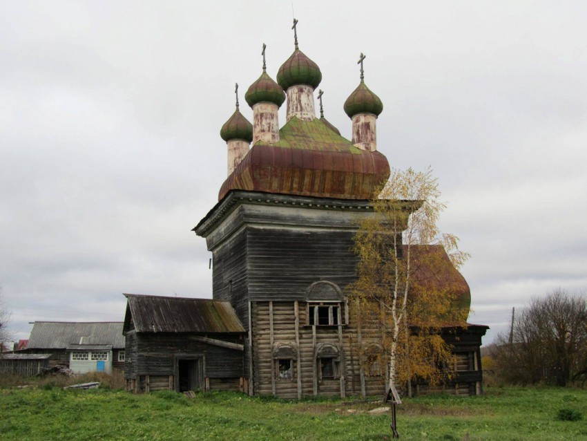 Шелоховская (Архангело). Церковь Михаила Архангела. фасады, южный фасад