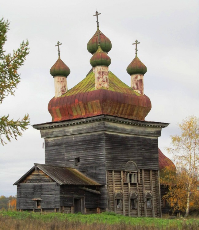 Шелоховская (Архангело). Церковь Михаила Архангела. фасады, вид с юго-запада