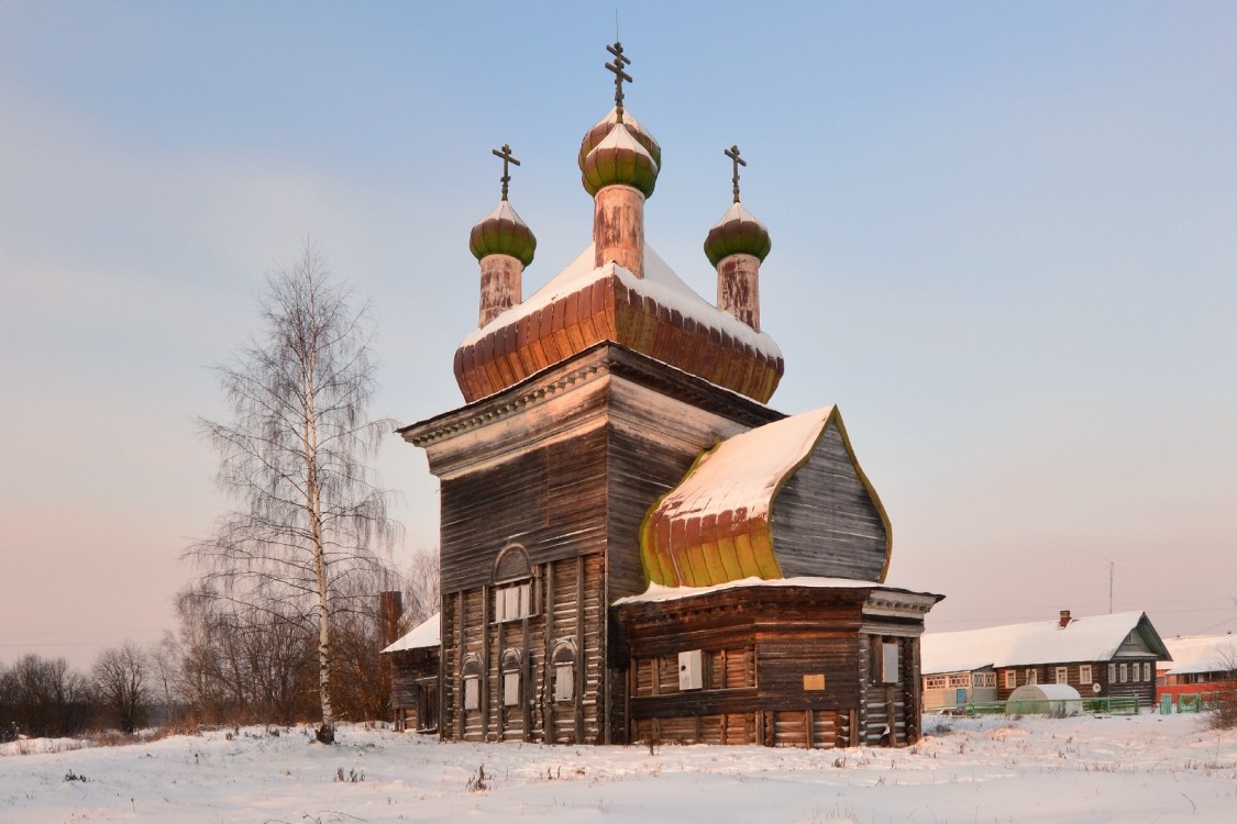 Шелоховская (Архангело). Церковь Михаила Архангела. фасады, Вид с юго-востока