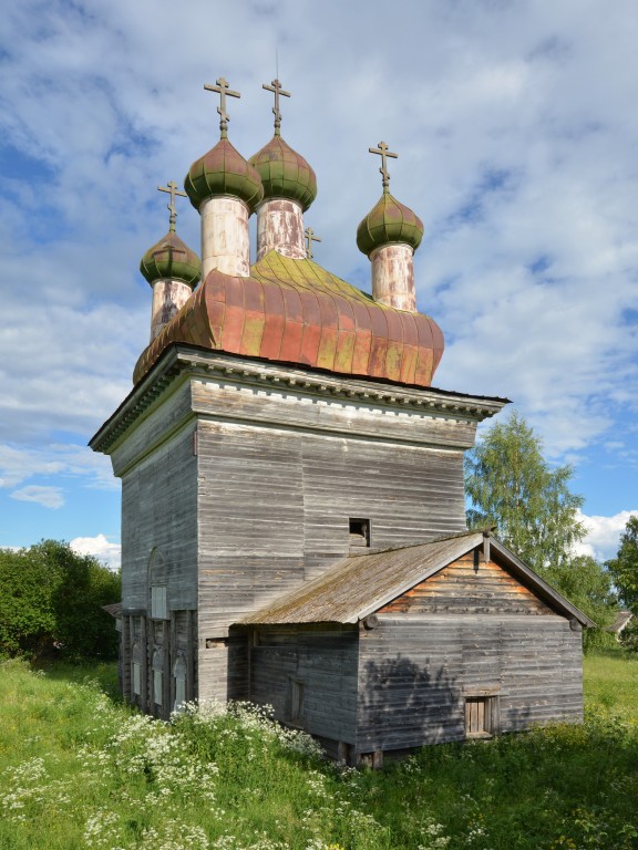 Шелоховская (Архангело). Церковь Михаила Архангела. фасады, Вид с северо-запада