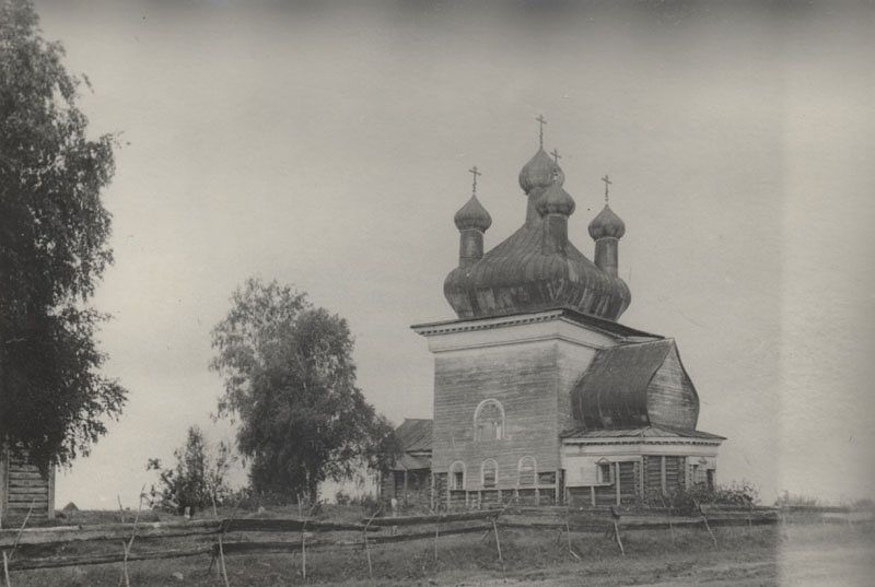 Шелоховская (Архангело). Церковь Михаила Архангела. архивная фотография, Частная коллекция. Фото 1950-х годов