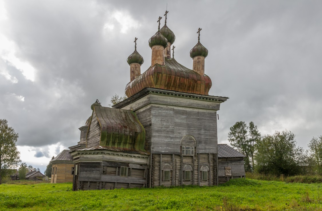 Шелоховская (Архангело). Церковь Михаила Архангела. фасады, Вид с севера
