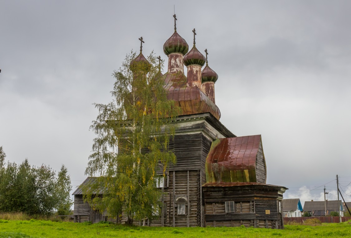 Шелоховская (Архангело). Церковь Михаила Архангела. фасады, Вид с юга