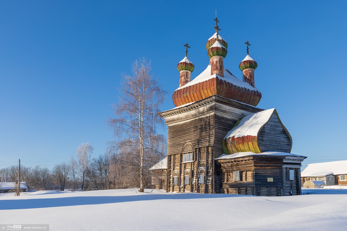 Шелоховская (Архангело). Церковь Михаила Архангела. фасады