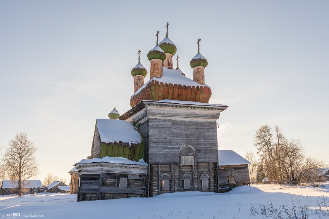 Шелоховская (Архангело). Церковь Михаила Архангела. фасады