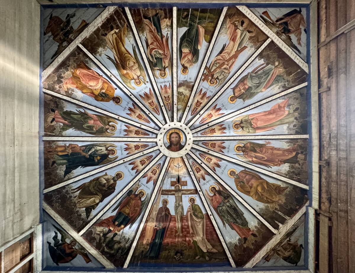 Церковь Михаила Архангела, Шелоховская (Архангело) (Каргопольский район, Архангельская область). интерьер и убранство, Небеса