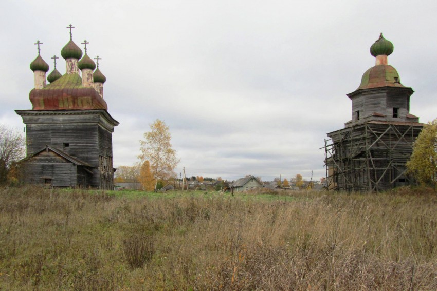 Храмовый комплекс Архангельского прихода, Шелоховская (Архангело) (Каргопольский район, Архангельская область). фасады, вид с запада