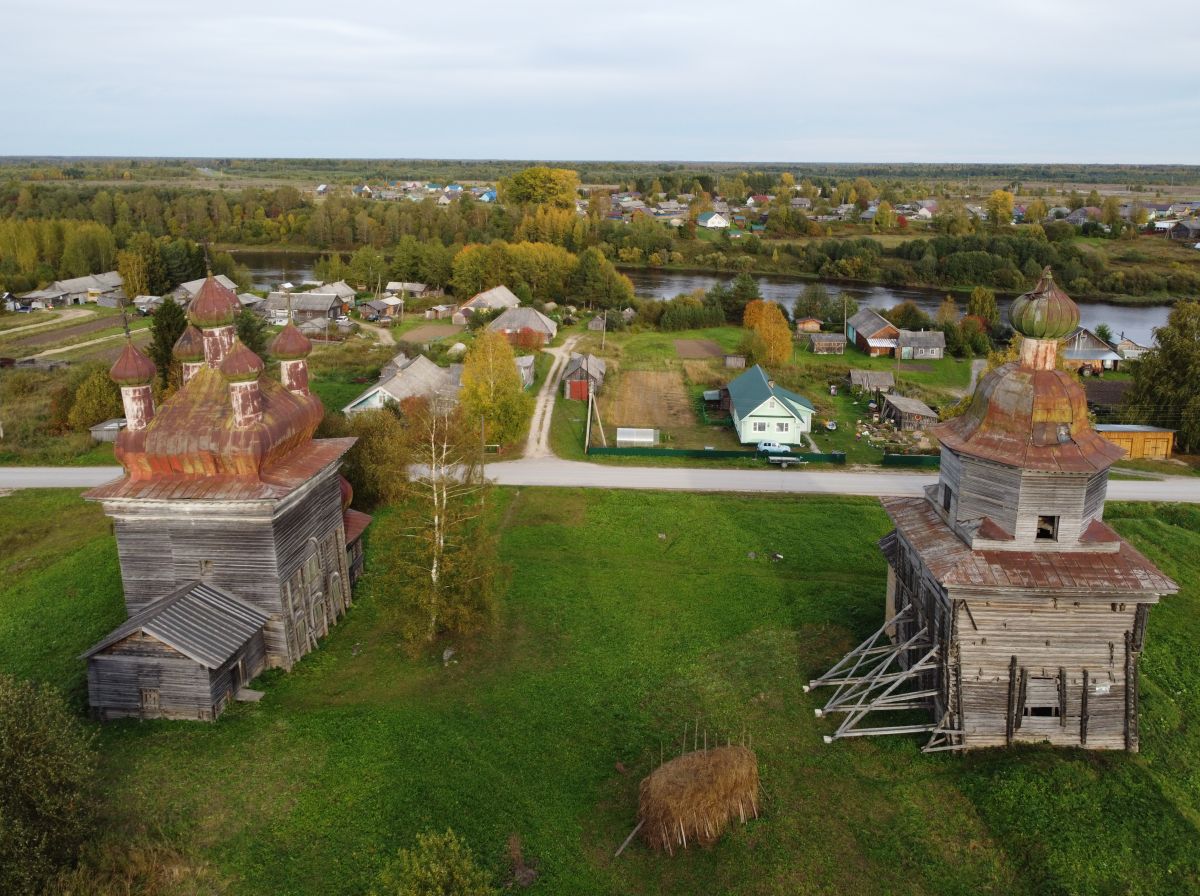 Храмовый комплекс Архангельского прихода, Шелоховская (Архангело) (Каргопольский район, Архангельская область). фасады
