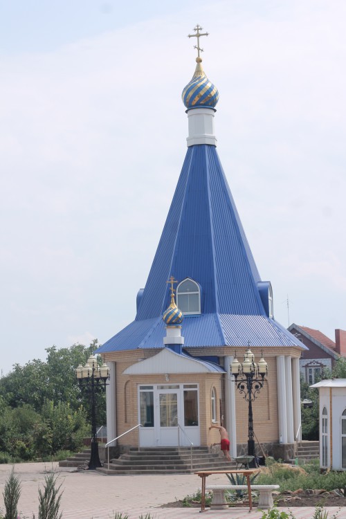 Церковь Введения во храм Пресвятой Богородицы, Ейск (Ейский район, Краснодарский край). общий вид в ландшафте