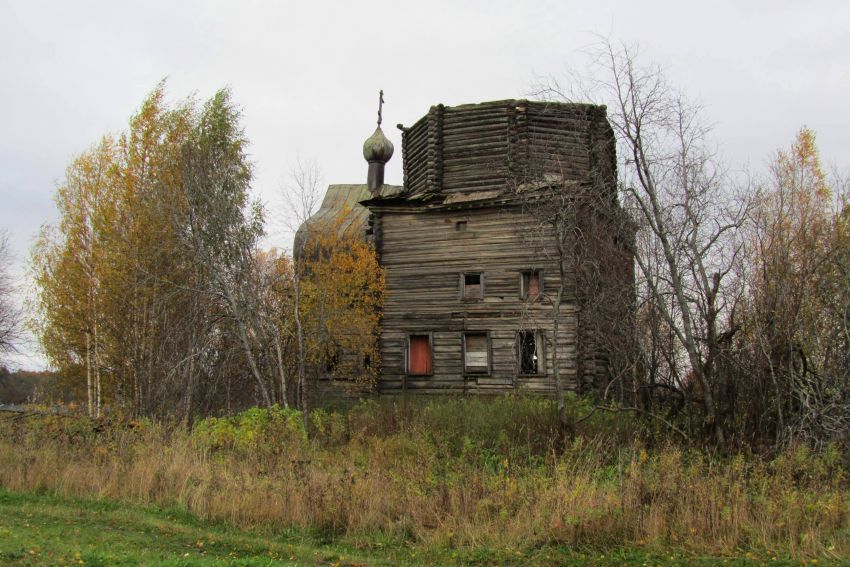 Церковь Николая Чудотворца, Петуховская (Волосовский погост) (Каргопольский район, Архангельская область). фасады, северный фасад
