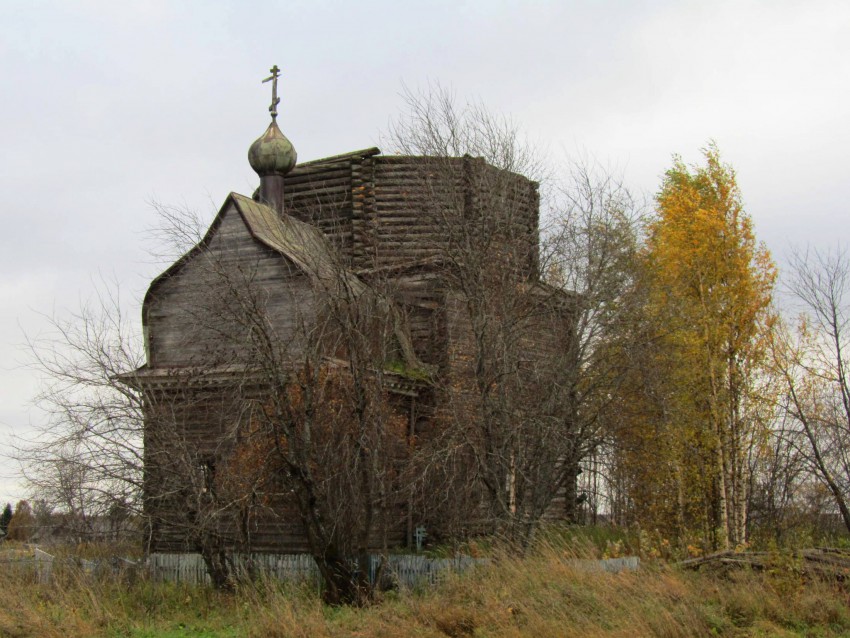 Петуховская (Волосовский погост). Церковь Николая Чудотворца. фасады, вид с северо-востока