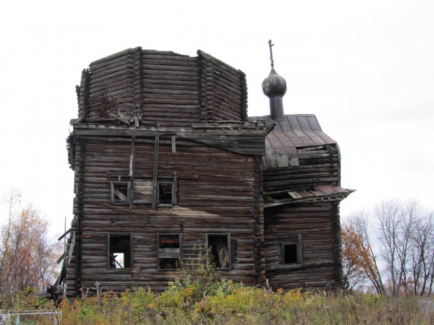 Петуховская (Волосовский погост). Церковь Николая Чудотворца. фасады, южный фасад