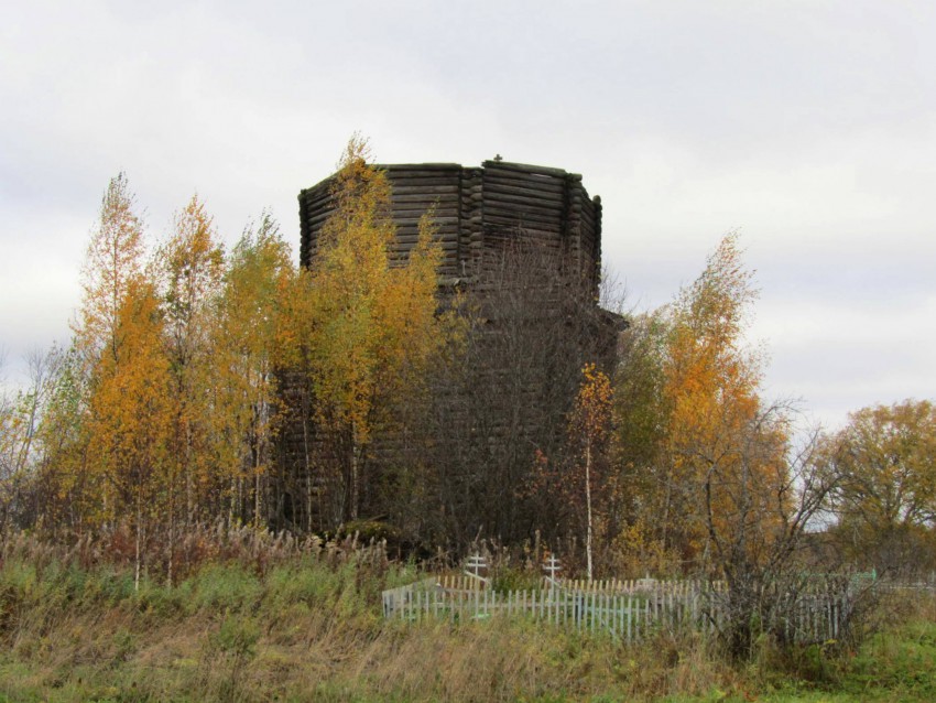 Петуховская (Волосовский погост). Церковь Николая Чудотворца. фасады, вид с запада