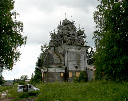 Церковь Рождества Пресвятой Богородицы, Бережная Дуброва (Плесецкий район, Архангельская область). документальные фотографии