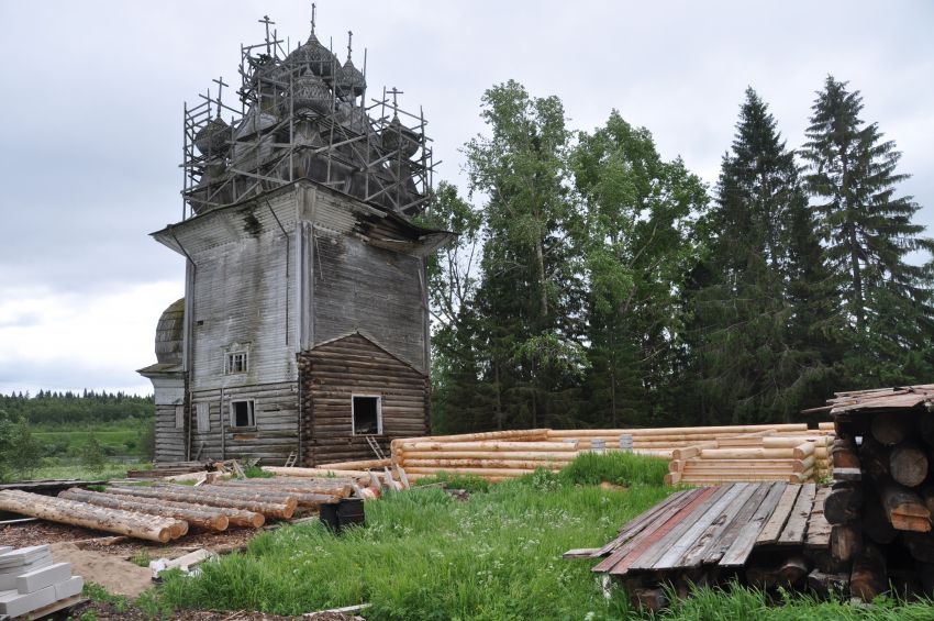 Церковь Рождества Пресвятой Богородицы, Бережная Дуброва (Плесецкий район, Архангельская область). документальные фотографии