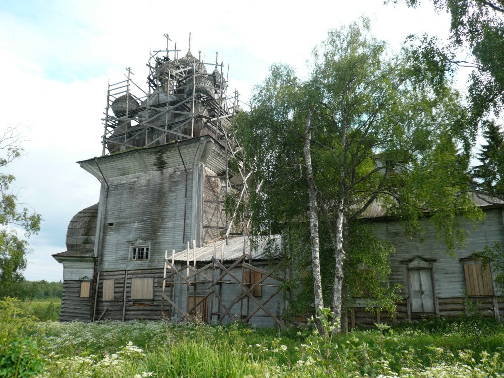 Церковь Рождества Пресвятой Богородицы, Бережная Дуброва (Плесецкий район, Архангельская область). документальные фотографии