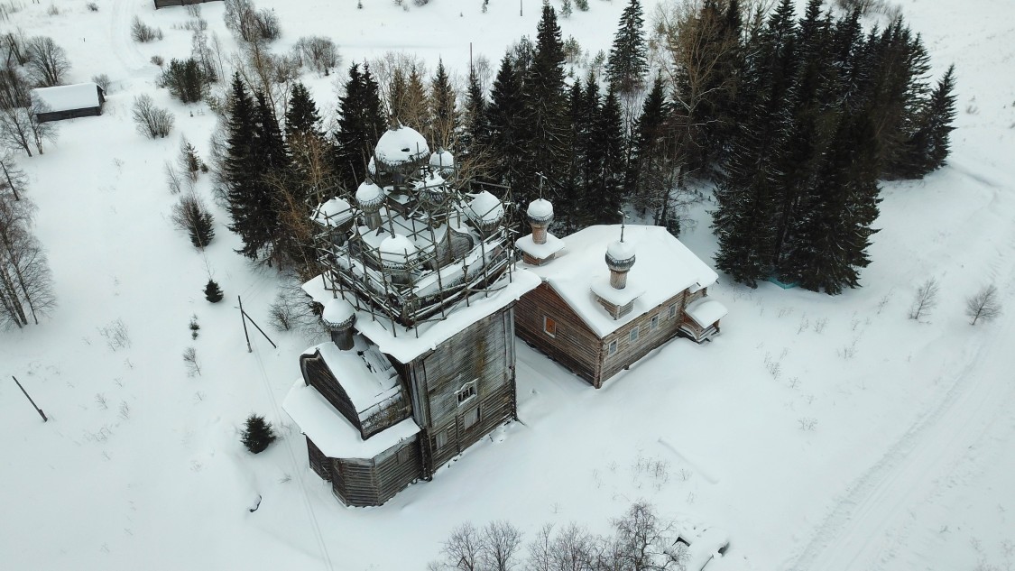 Церковь Рождества Пресвятой Богородицы, Бережная Дуброва (Плесецкий район, Архангельская область). документальные фотографии
