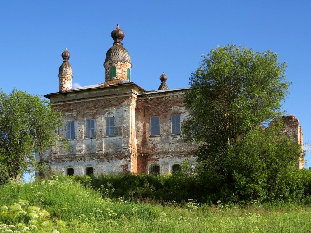 Гора (Меландово). Церковь Троицы Живоначальной. фасады