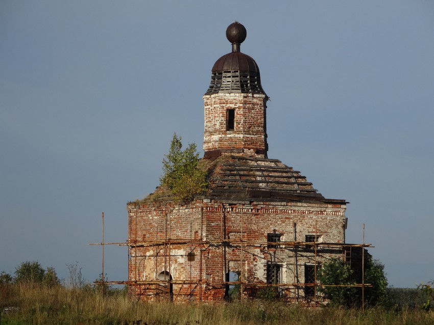 Хоробрица. Церковь Георгия Победоносца. фасады, вид с юго-запада