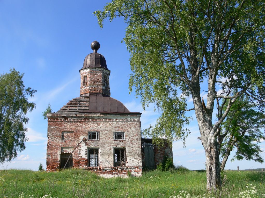 Церковь Георгия Победоносца, Хоробрица (Холмогорский район, Архангельская область). фасады
