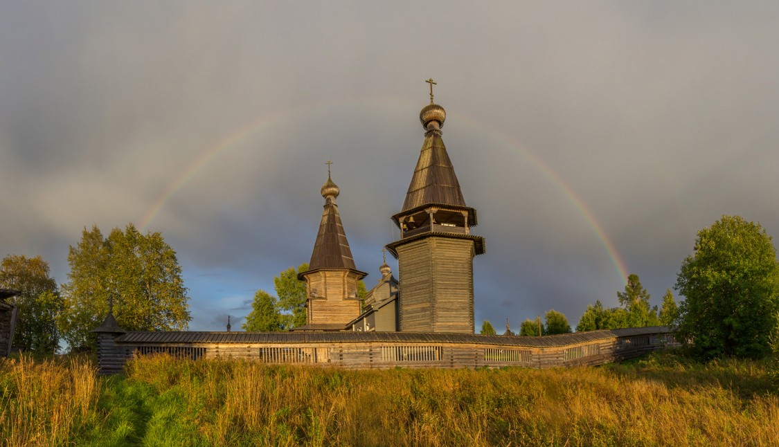 Ансамбль Почозерского погоста, Филипповская (Почозеро) (Плесецкий район, Архангельская область). фасады, Вид с запада