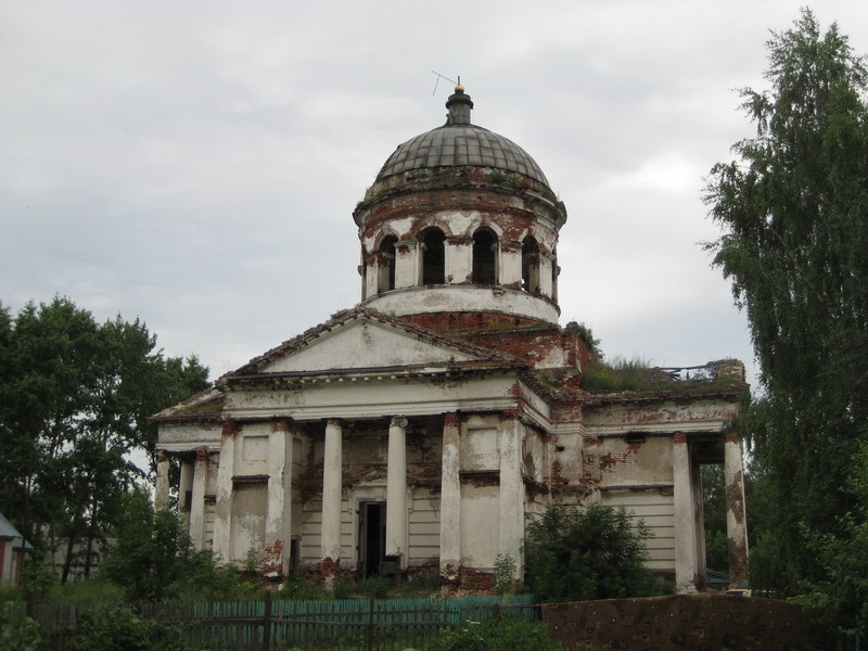 Церковь Воскресения Словущего, Юрьево (Гагинский район, Нижегородская область). фасады, Вид с юга