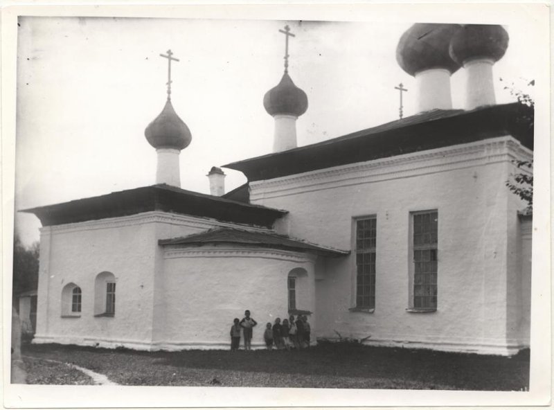 Храм Вознесения. Вид с востока. Фото Н.М. Леонтовского, начало XX века., архивная фотография. Церковь Вознесения Господня, Каргополь (Каргопольский район, Архангельская область)
