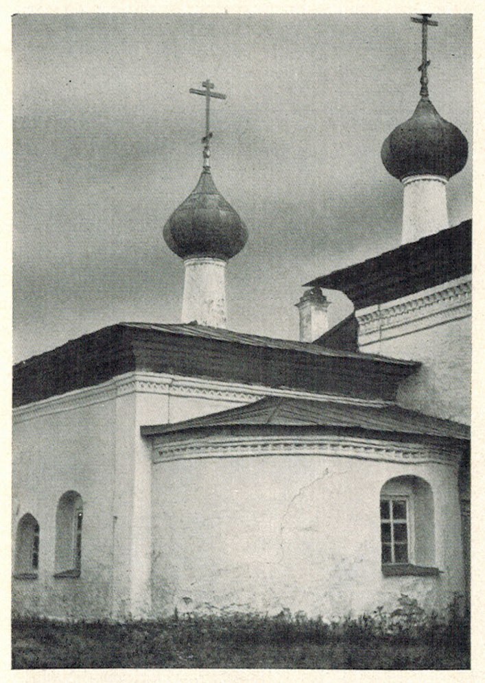 Вознесенская церковь. Фото: Н.М. Леонтовский (начало XX века). Из архива ИИМК РАН, архивная фотография. Церковь Вознесения Господня, Каргополь (Каргопольский район, Архангельская область)