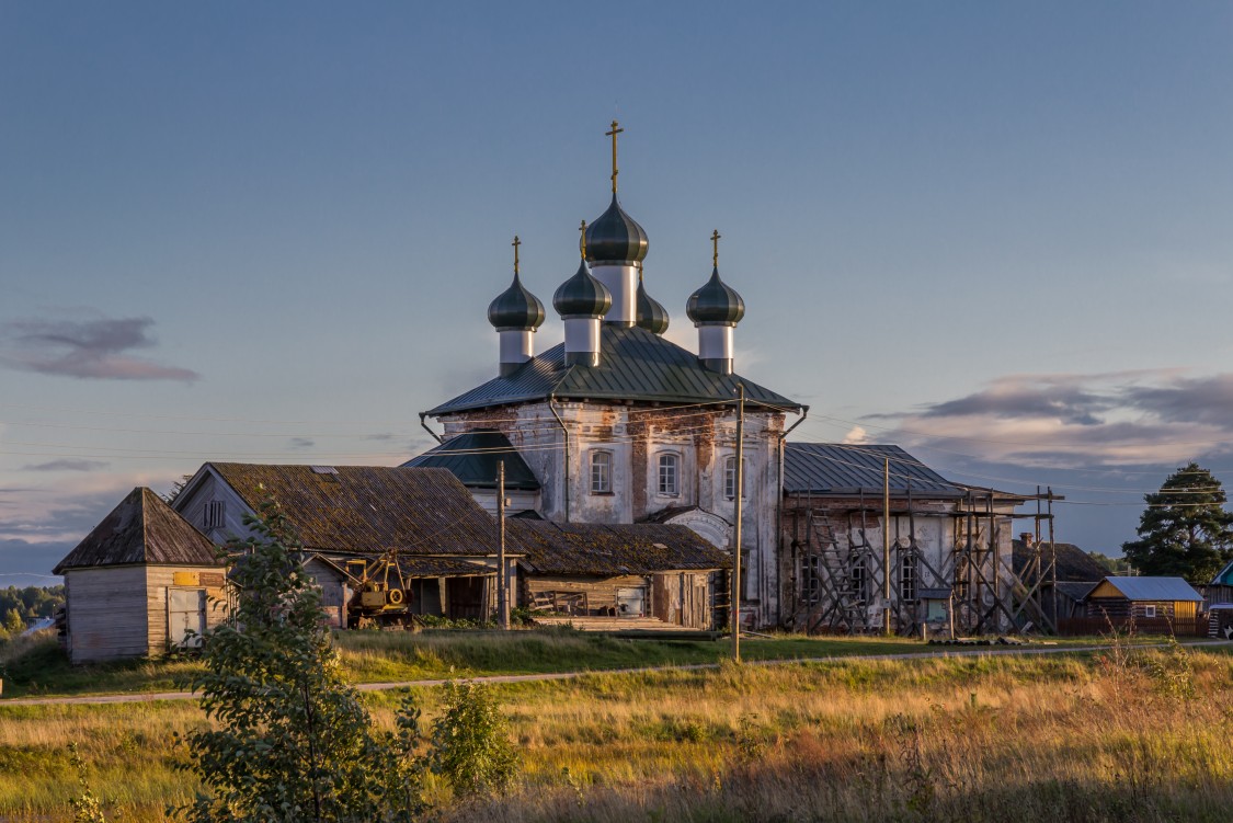 Церковь Успения Пресвятой Богородицы, Вершинино (Плесецкий район, Архангельская область). фасады, Вид с севера