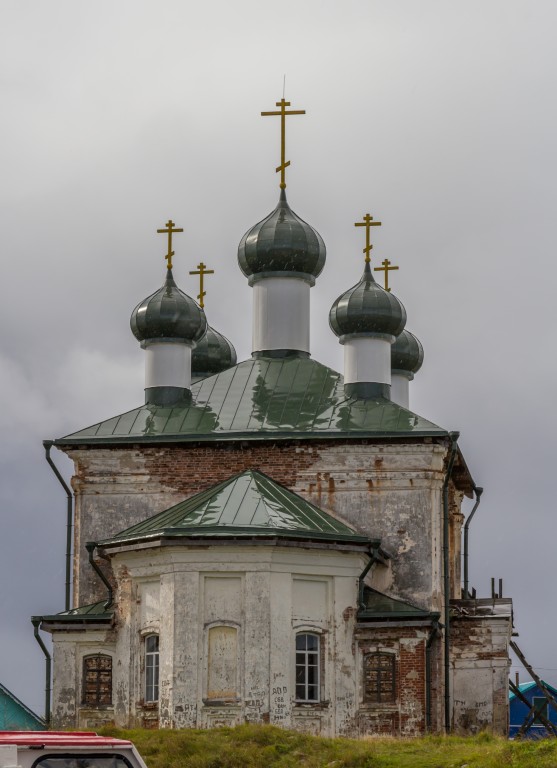 Церковь Успения Пресвятой Богородицы, Вершинино (Плесецкий район, Архангельская область). фасады, Вид с востока
