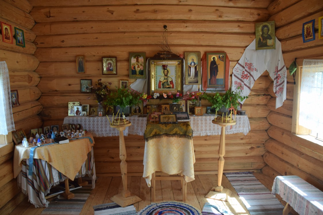 Часовня Александра Невского, Мыза (Плесецкий район, Архангельская область). интерьер и убранство