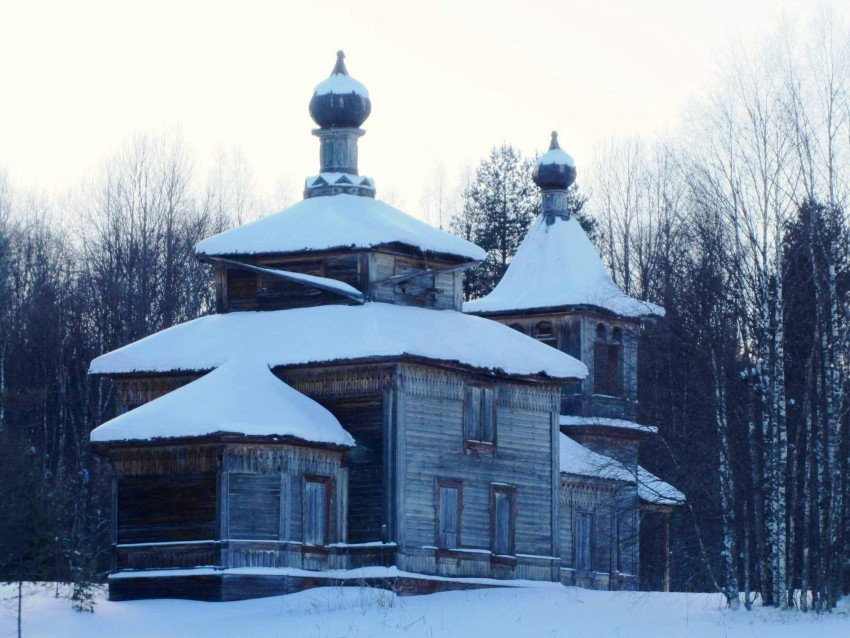 Церковь Илии Пророка, Ведягино (Плесецкий район, Архангельская область). фасады, вид с северо-востока