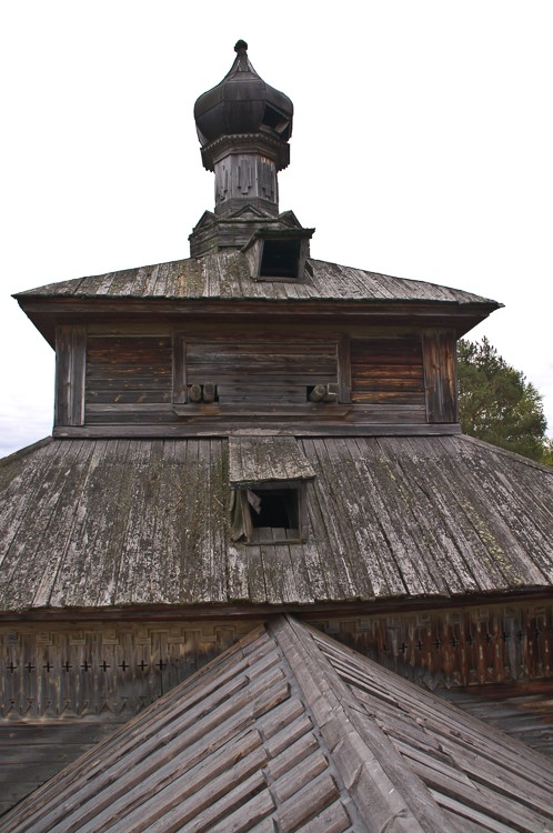 Церковь Илии Пророка, Ведягино (Плесецкий район, Архангельская область). архитектурные детали, Вид с колокольни