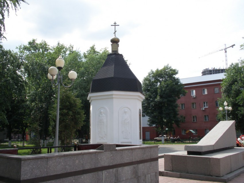 Часовня Георгия Победоносца, Реутов (Балашихинский городской округ и г. Реутов, Московская область). общий вид в ландшафте, Вид с востока