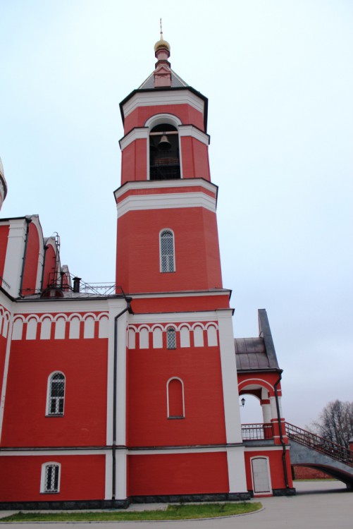 Карабаново. Церковь Троицы Живоначальной (новая). фасады, Колокольня, вид с севера