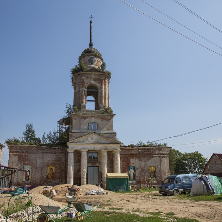 Церковь Богоявления Господня, Глебово (Старицкий район, Тверская область). фасады