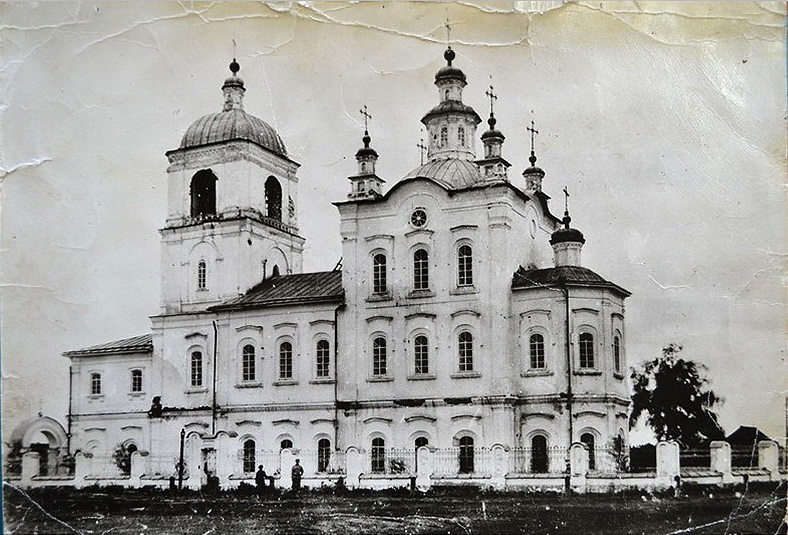 Церковь Савватия Соловецкого и Николая Чудотворца, Усть-Суерское (Белозерский район, Курганская область). архивная фотография, Старинное фото из фондов Курганского областного краеведческого музея