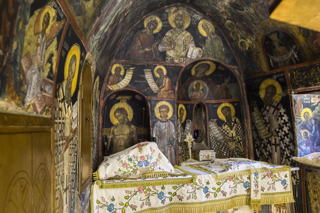 Николая Анапавсаса, монастырь, Метеоры (Μετέωρα) (Фессалия (Θεσσαλία), Греция). интерьер и убранство, алтарь собора Святого Николая