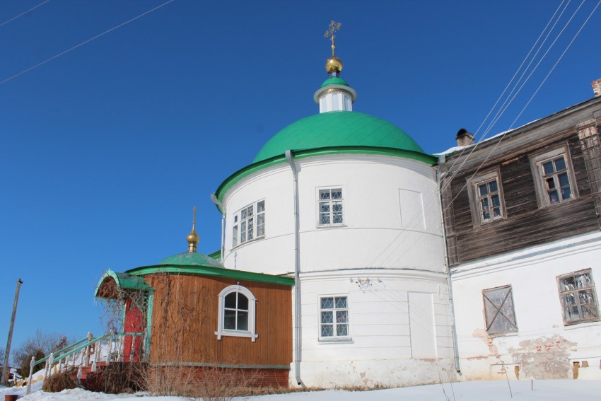 Горицы. Воскресенский Горицкий монастырь. Церковь Покрова Пресвятой Богородицы. архитектурные детали, Вид с юго-запада