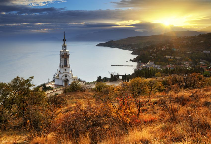 Церковь Николая Чудотворца, Малореченское (Алушта, город, Республика Крым). художественные фотографии