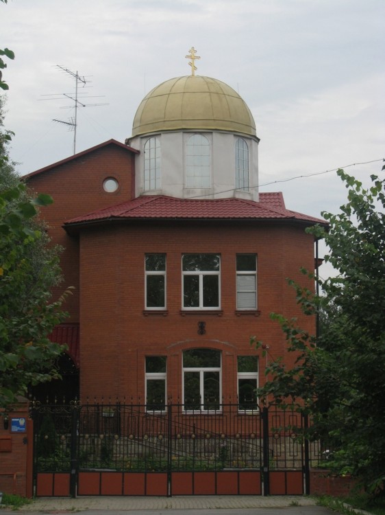 Часовня Серафима Саровского (домовая), Павловск (Санкт-Петербург, Пушкинский район, г. Санкт-Петербург). общий вид в ландшафте