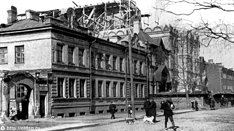 Церковь Успения Пресвятой Богородицы на подворье Важеозерской пустыни, Невский район (Санкт-Петербург, г. Санкт-Петербург). архивная фотография, Фото с сайта https://pastvu.com