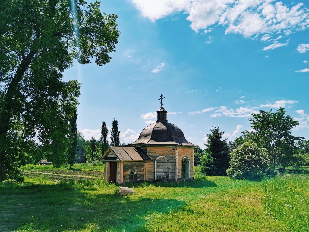Троицкий Зеленецкий мужской монастырь. Неизвестная часовня, Зеленец (Волховский район, Ленинградская область). фасады