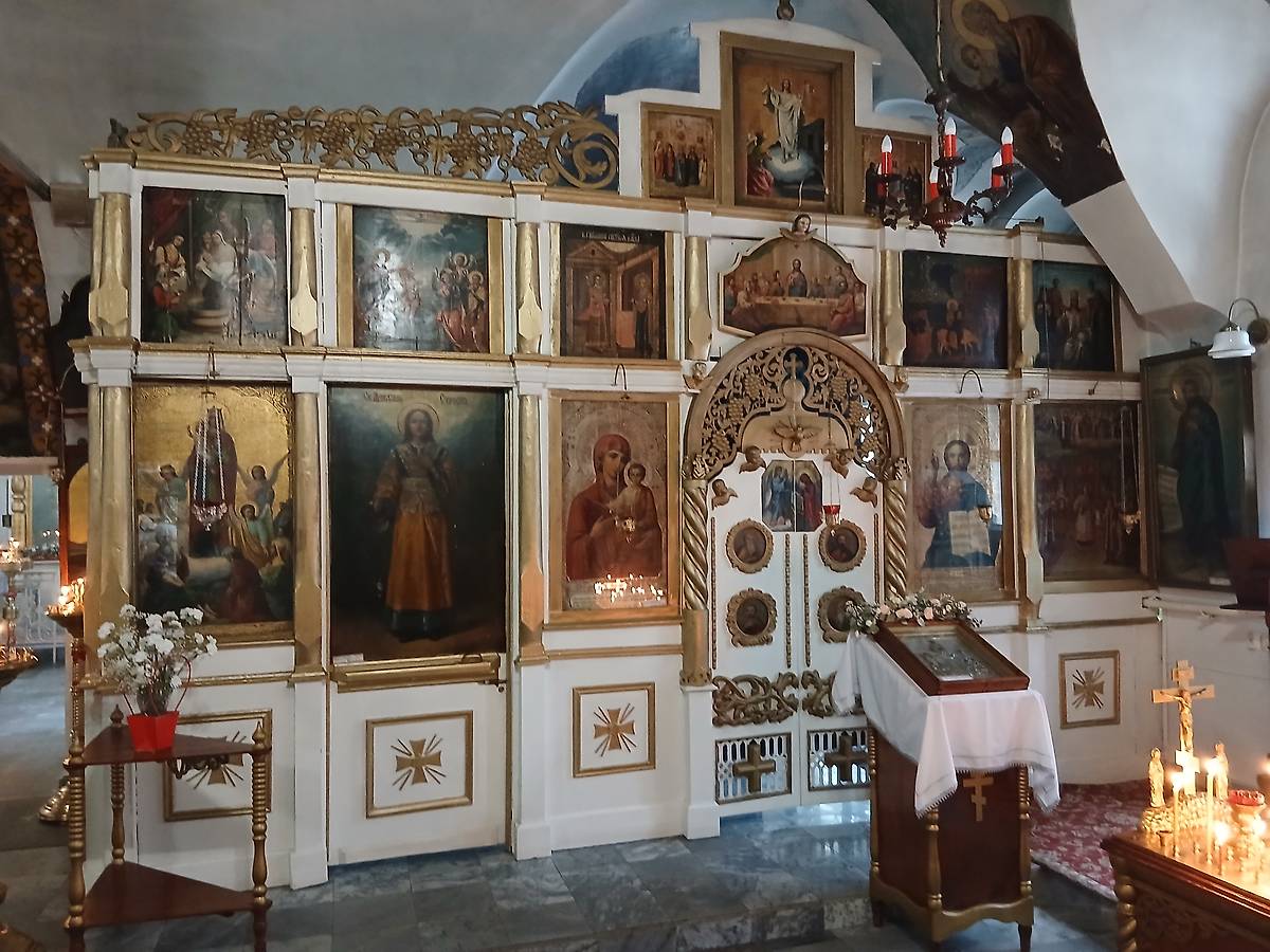 Иконостас правого придела, интерьер и убранство. Церковь Стефана Пермского на кладбище, Великий Устюг (Великоустюгский район, Вологодская область)