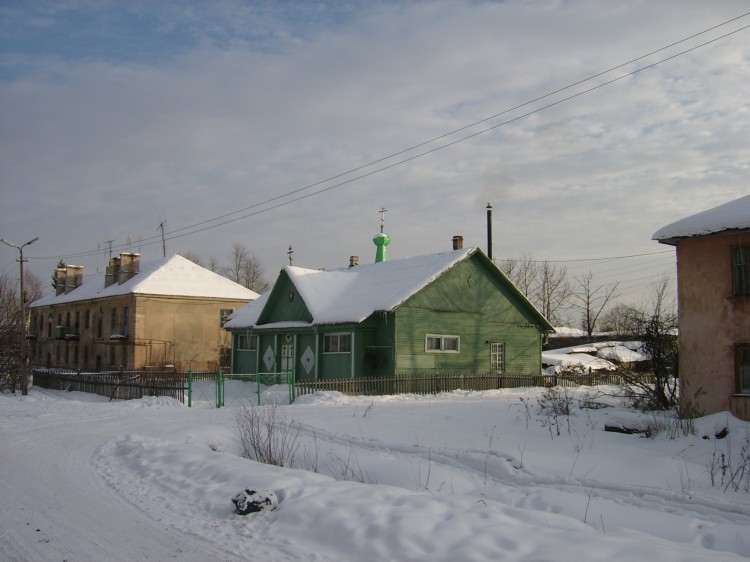 Тёсово-Нетыльский. Церковь Ксении Петербургской. общий вид в ландшафте